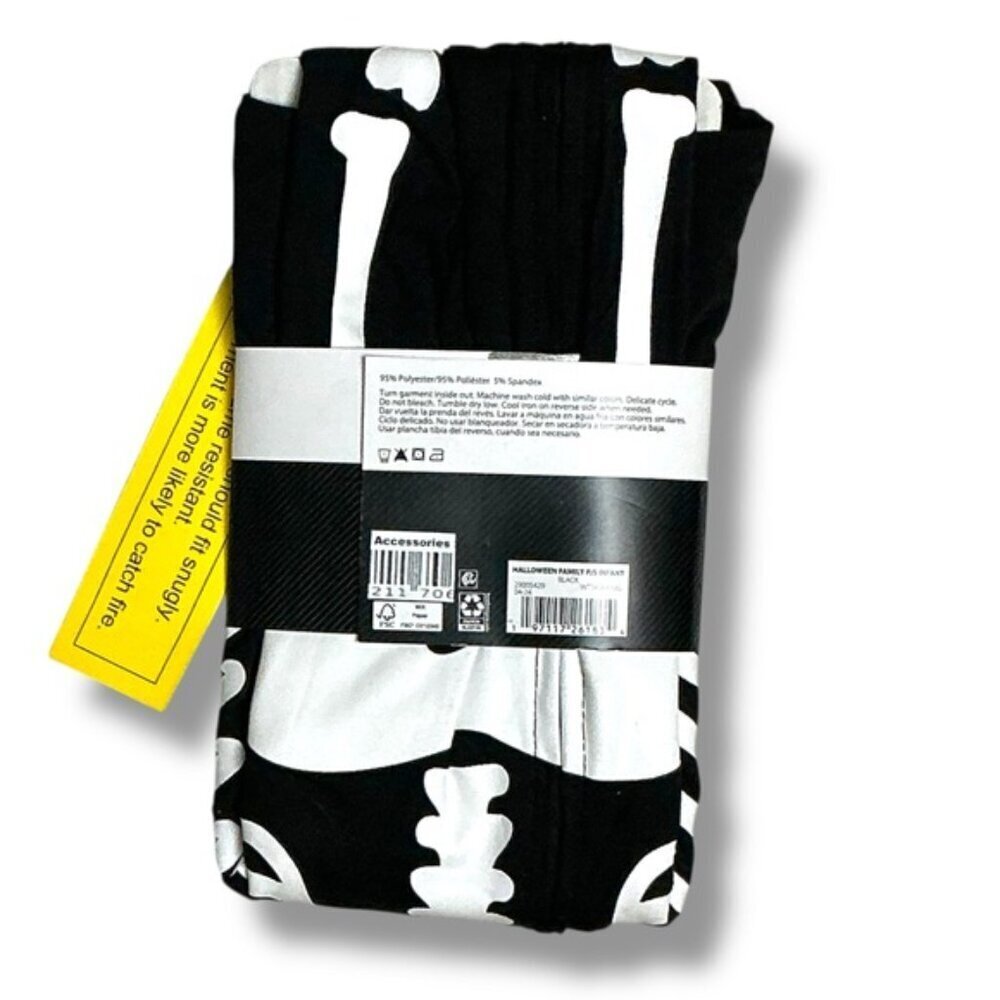 Halloween Skeleton Glow in Dark Sleeper 1 Piece Costume Baby Infant 18 Months - Picture 6 of 16
